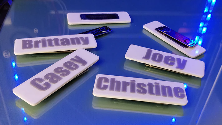 A 3D Printed welcome sign