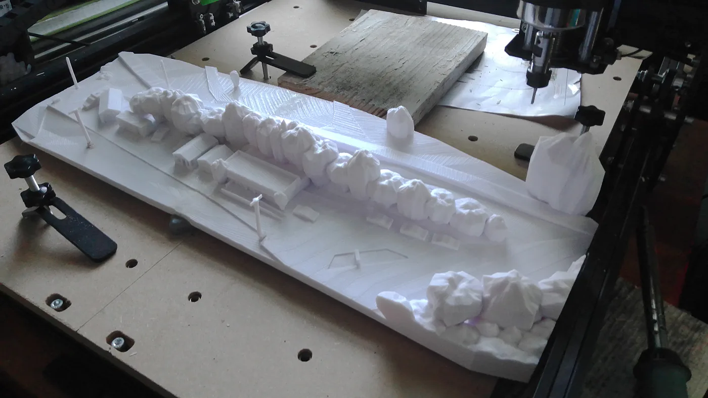 A 3D Printed welcome sign