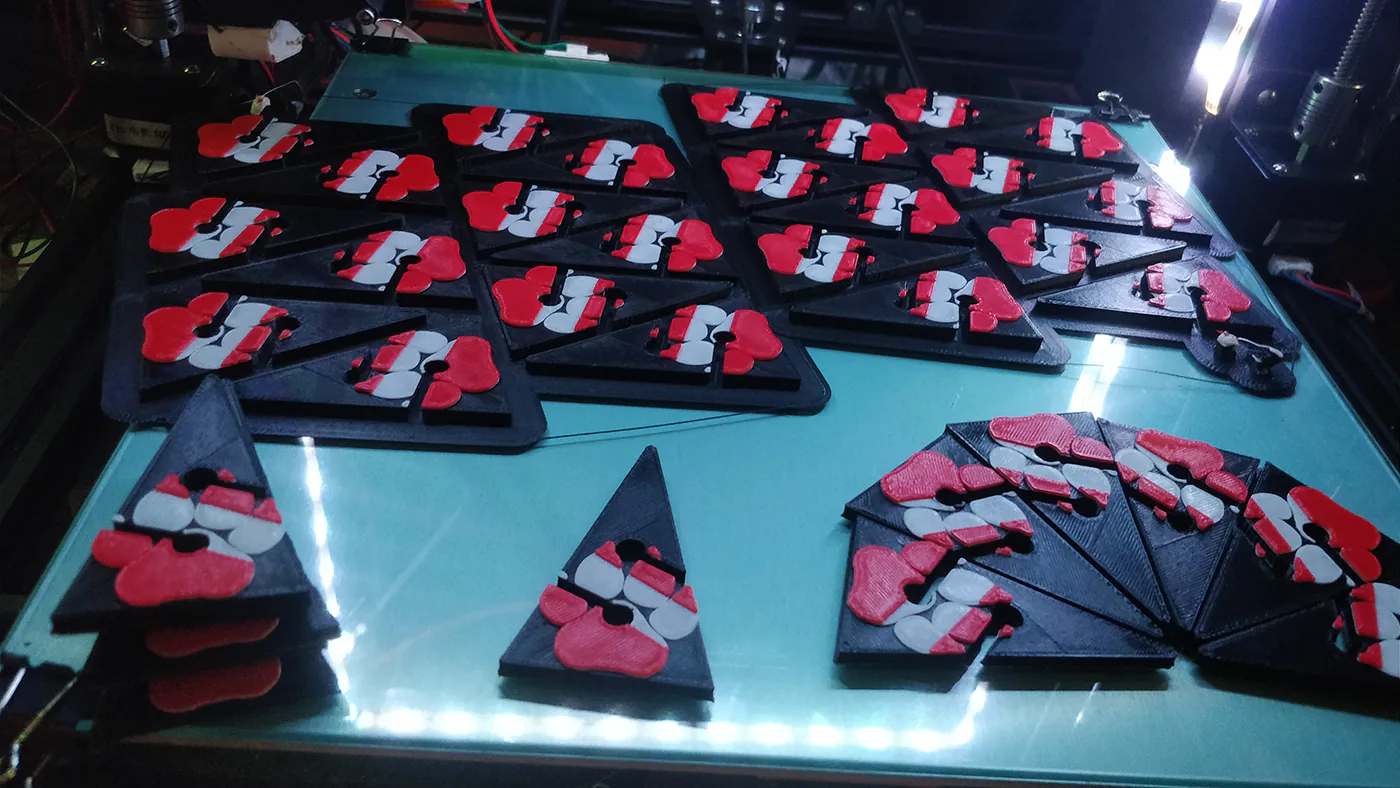 A 3D Printed welcome sign